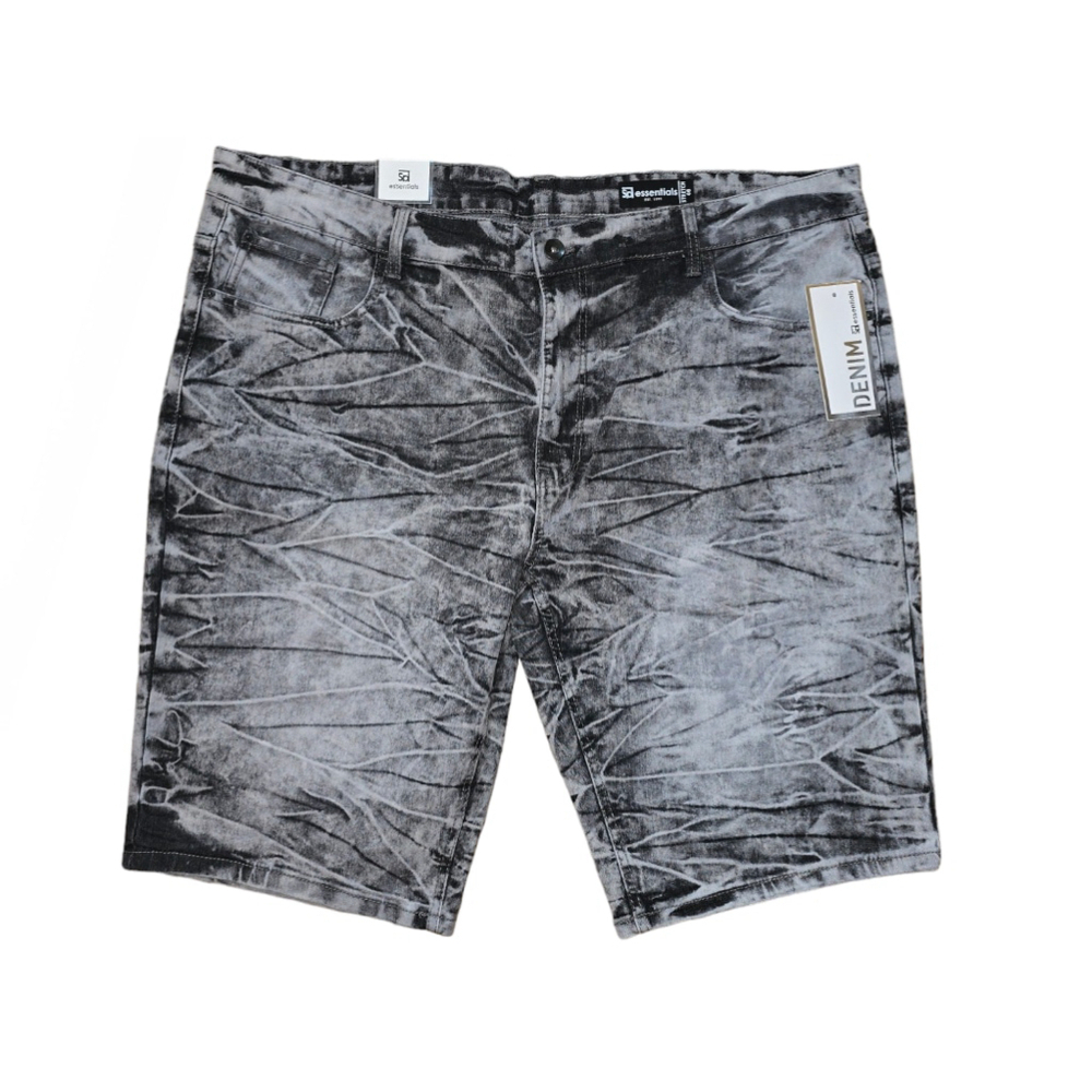 Men's SP Essentials Marble Grey Black Shorts Active Flex Size 46